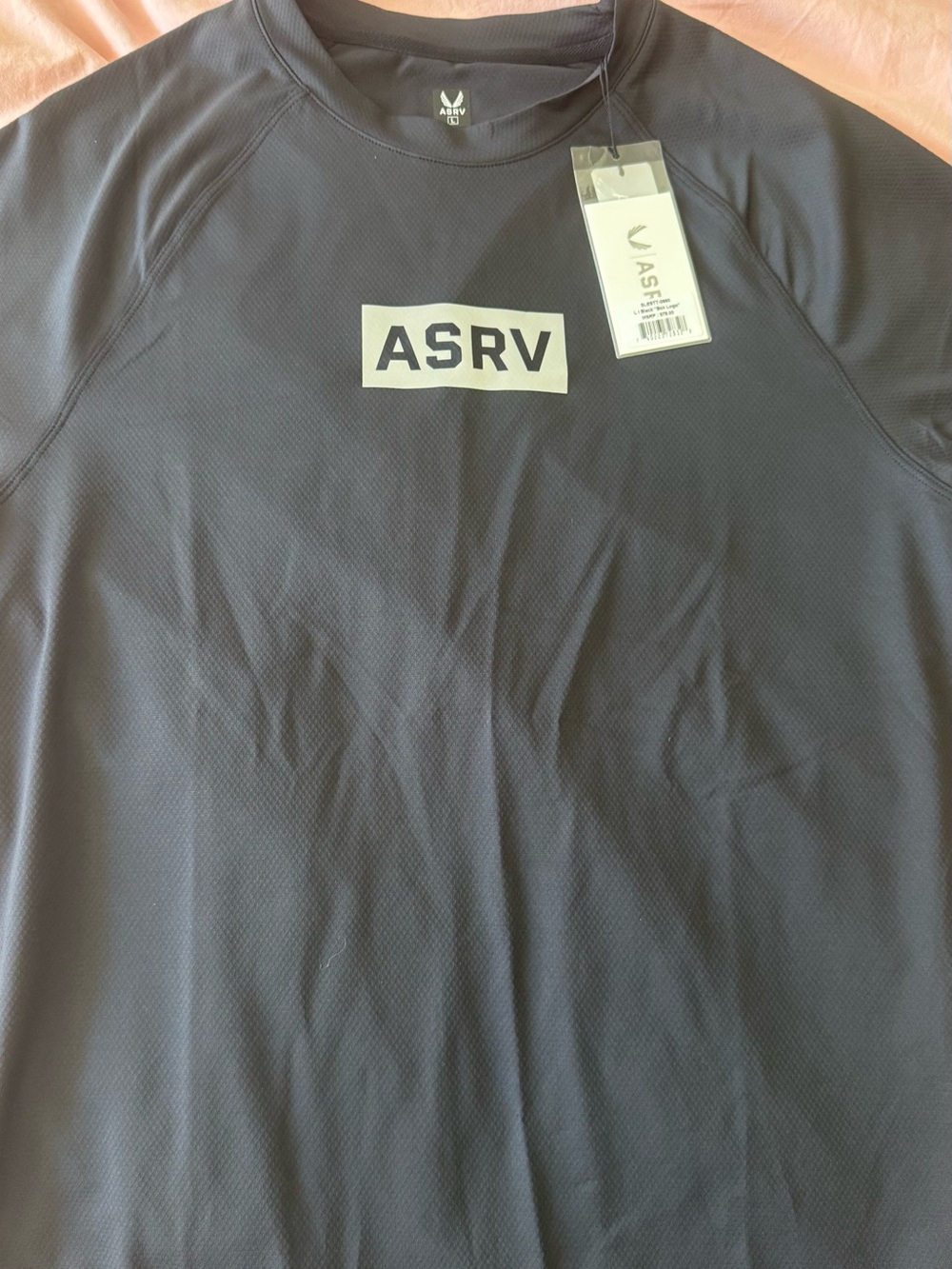 ASRV Men's Black AeroSilver Established Tee
